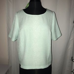 NWT Cooper and Ella Light Teal Blouse